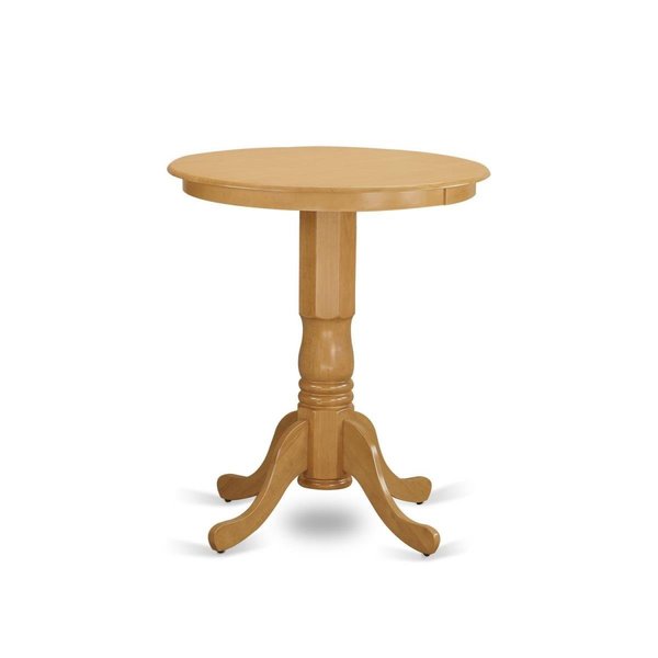East West Furniture Eden Round Counter Height Table Finished in Oak EDT-OAK-TP